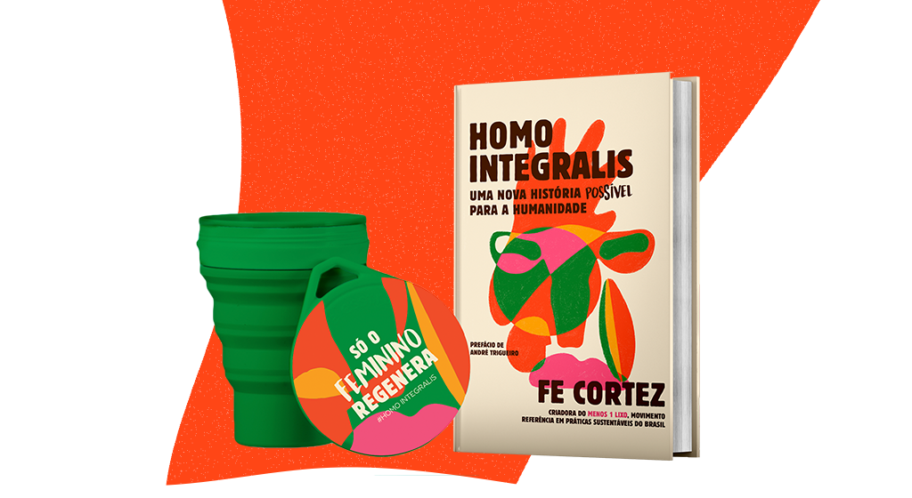 Imagem do livro Homo Integralis com copinho